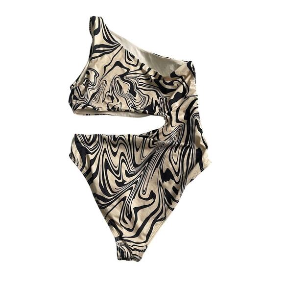 Beach Riot Celine One Piece in Psychedelic Swirl Size Small - Picture 5 of 6